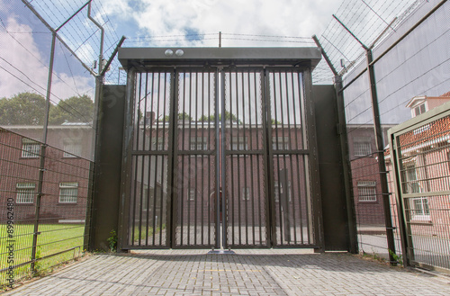 Large gate at an old jail
