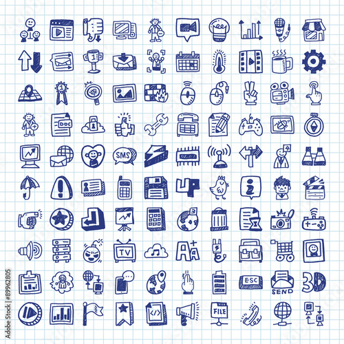 Doodle Web Icons