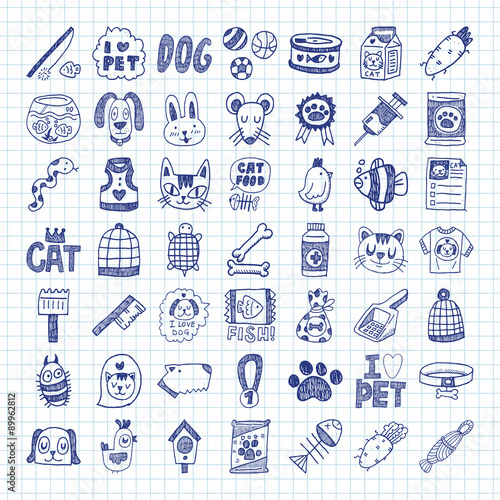 doodle pet icons