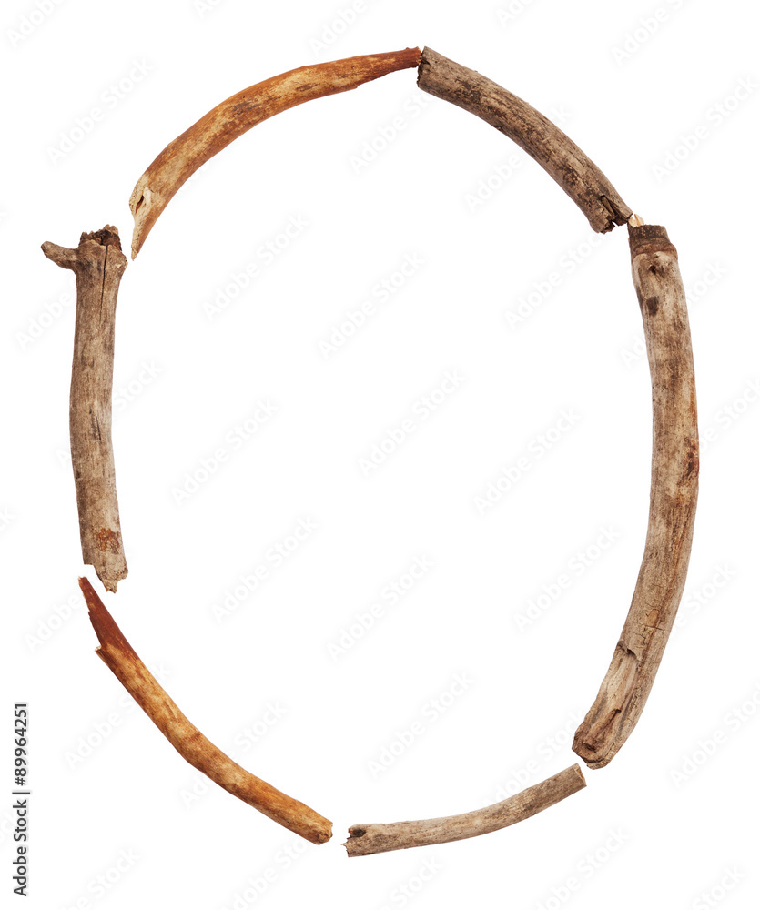 Alphabet from sticks isolated on white background Alphabet from sticks isolated on white background
