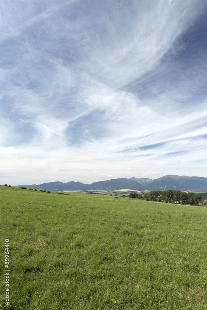 Fototapeta premium View on the summer Slovakia Mountains High Tatras