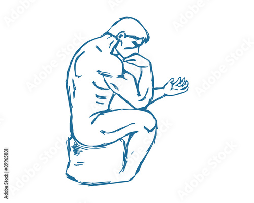 statue man thinkers