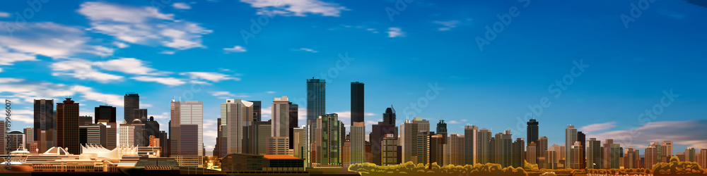 abstract background with panorama of vancouver abstract background with panorama of vancouver