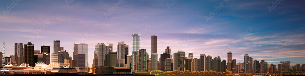 abstract background with panorama of vancouver abstract background with panorama of vancouver