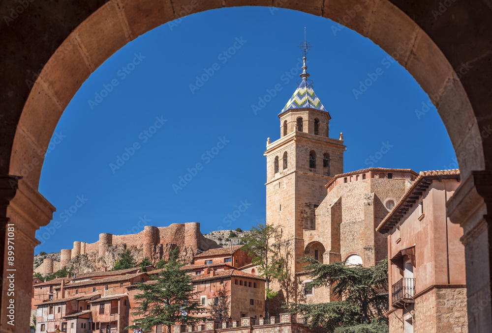 albarracin,cathedral and fortress