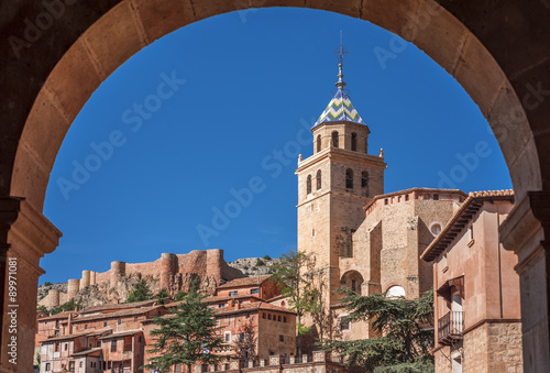 albarracin,cathedral and fortress photo