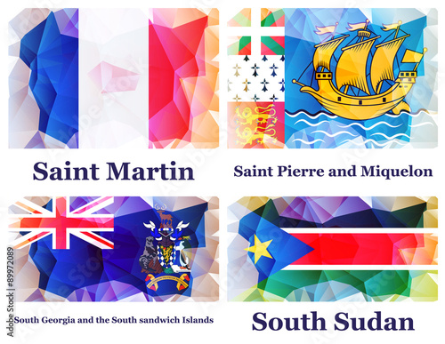 set of flags
