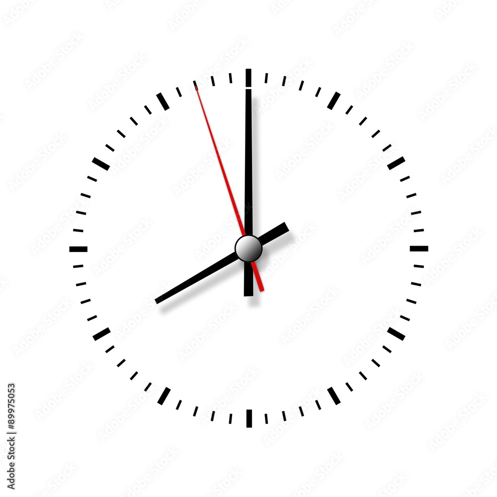 Clock without numbers isolated on white background. Clock without numbers isolated on white background.