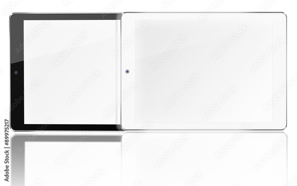 Tablet computers with blank screen. Tablet computers with blank screen.