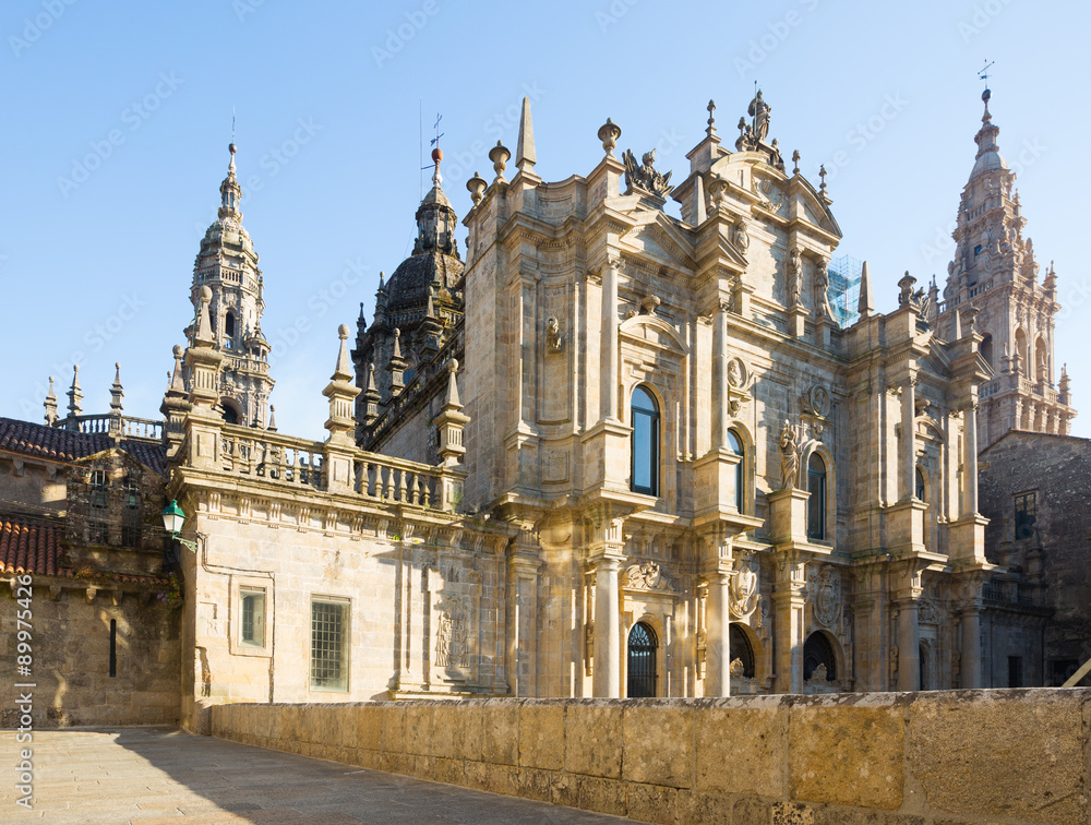  Santiago de Compostela Cathedral in day time