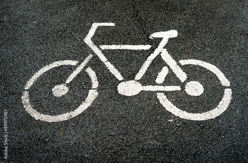 sign of Bike lane photo