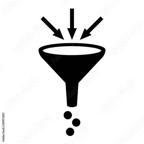 Filter funnel symbol