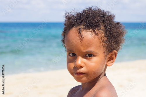 The curl on the beach