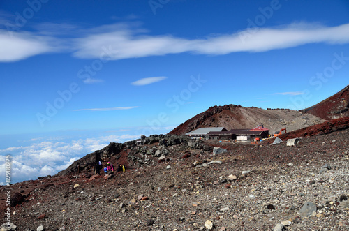 The mountain huts on the Summit (Fujinomiya and Gotenba Trail)
 photo