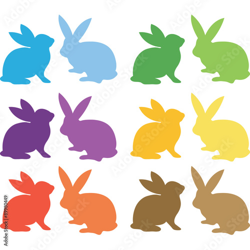Easter Bunny Silhouette collections