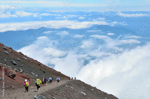 Mt. Fuji climbing,Yoshida Trail for descent 
 photo