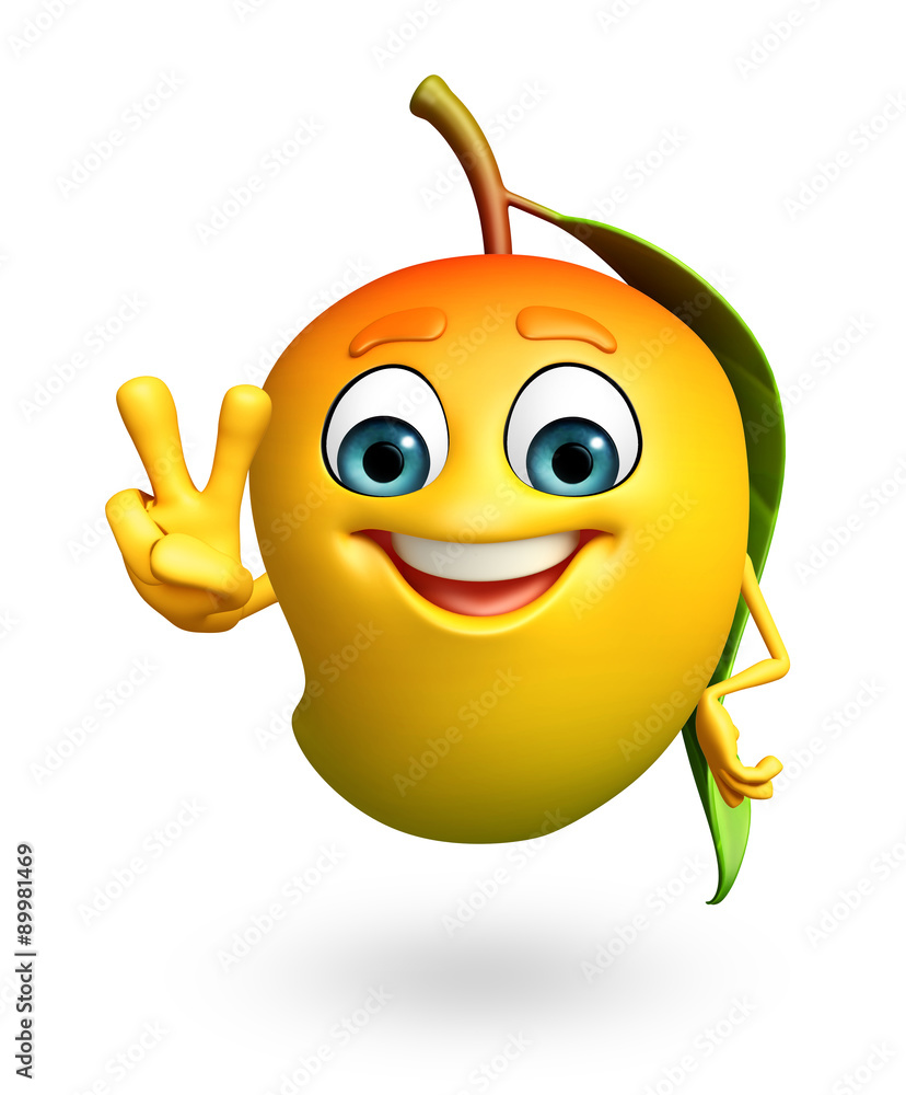 Cartoon character of mango Stock Illustration Adobe Stock