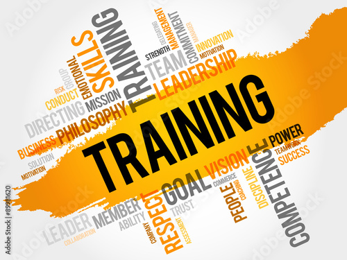 TRAINING word cloud, business concept