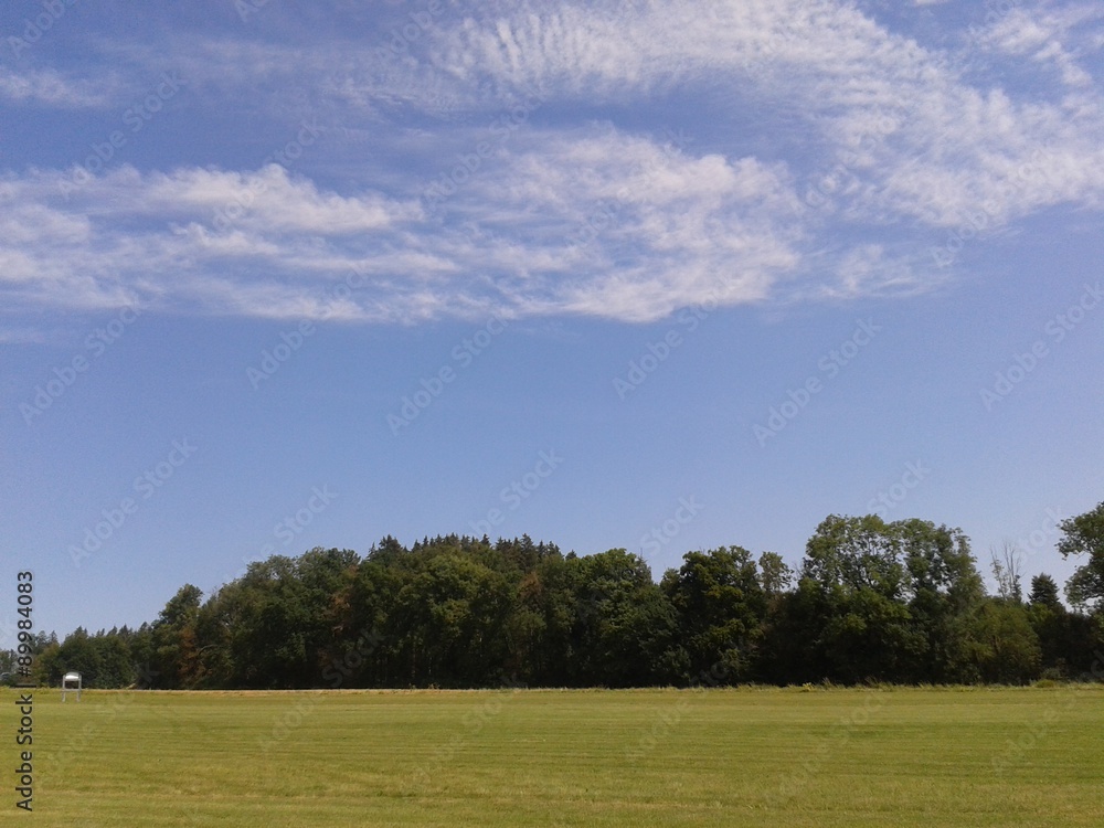 Fototapeta premium Spaziergang über land