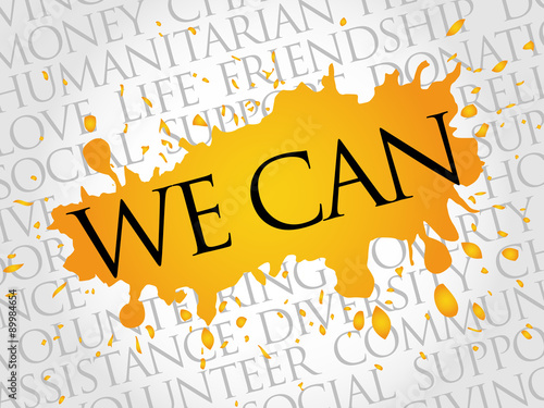 We Can, word cloud concept