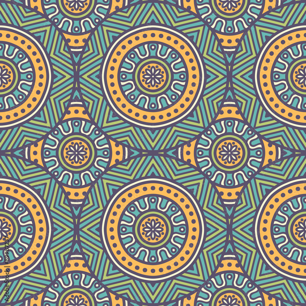 Ethnic floral seamless pattern Ethnic floral seamless pattern