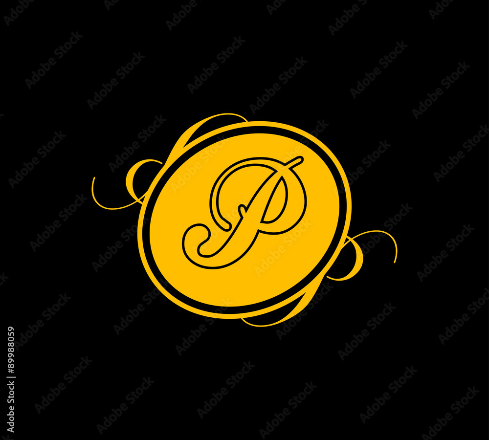 Luxurious Letters Logo P Luxurious Letters Logo P