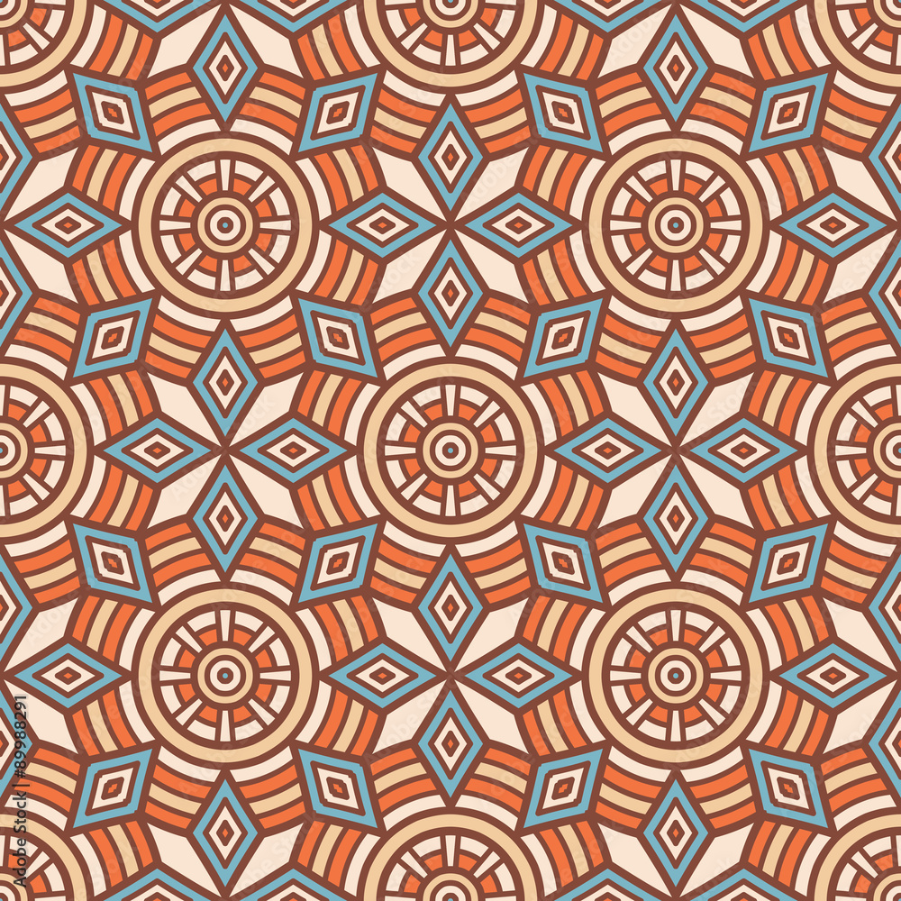 Ethnic floral seamless pattern Ethnic floral seamless pattern