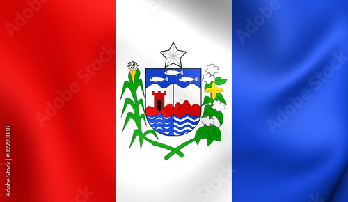 Flag of Alagoas, Brazil. photo