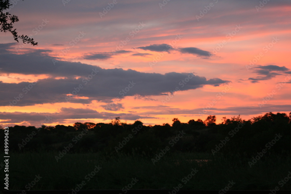Obraz premium Sonnenuntergang Angola 2013