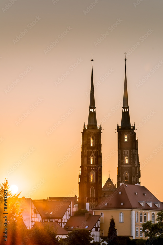 Naklejka premium Cathedral Wroclaw