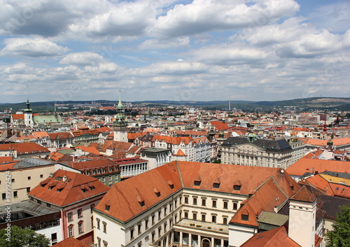 view from Cathedral of st. Peter and st. Paul, Brno, Czech republic