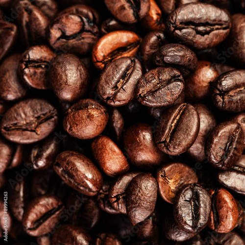Roasted coffee beans, can be used as a background. Coffee beans