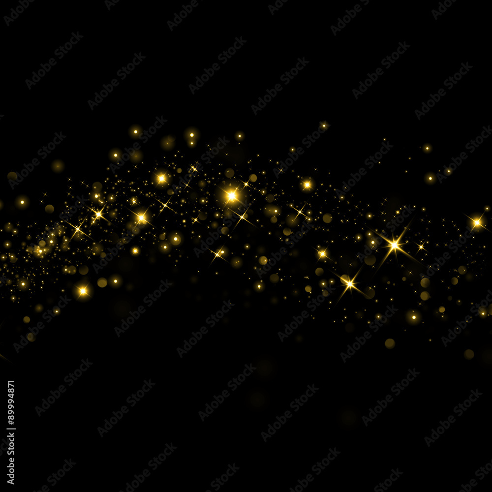 Glittering stars on bokeh background Glittering stars on bokeh background