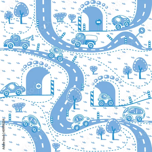 Tapety Samochody na drodze. Wzór.