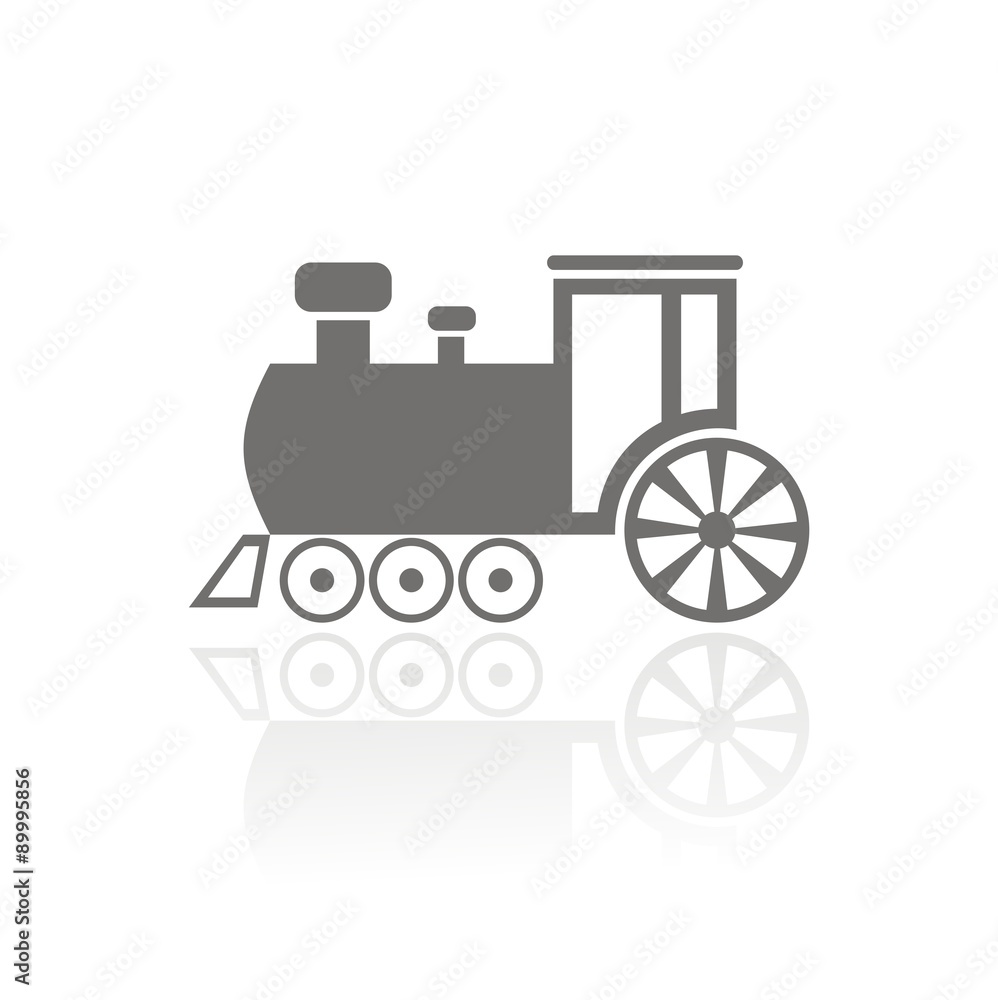 Icono tren de juguete FB reflejo Icono tren de juguete FB reflejo