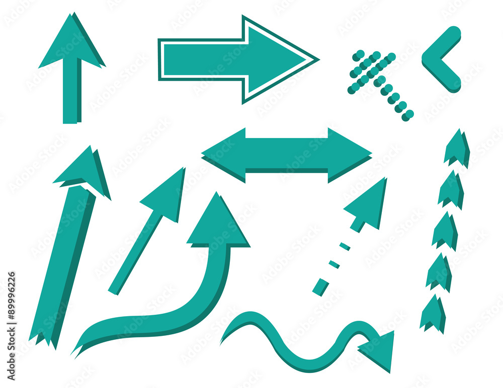 Arrow sign icon set Arrow sign icon set