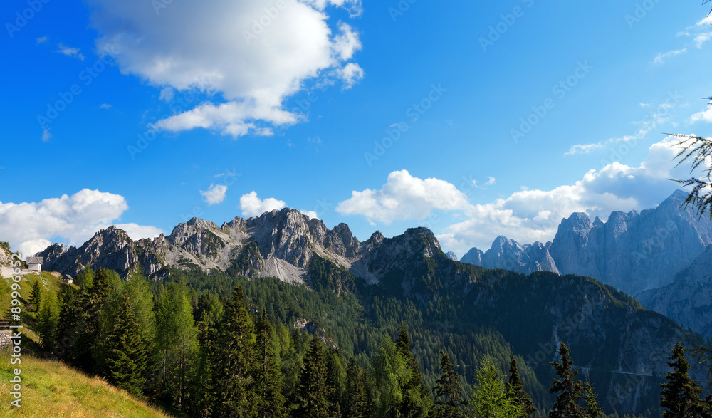 Cima del Cacciatore (Peak of the Hunter) in Julian Italian Alps. Tarvisio, Friuli Venezia Giulia, Italy