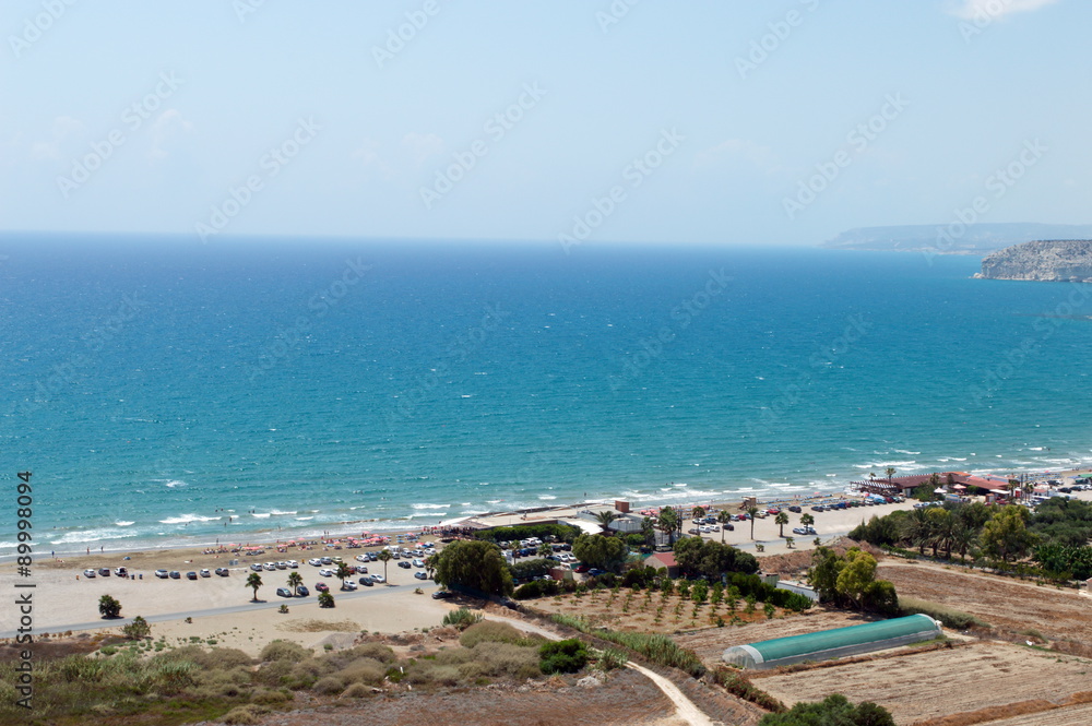 beach of Kourion in Cyprus