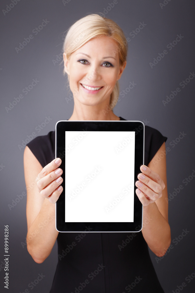 Female professional with digital tablet Female professional with digital tablet