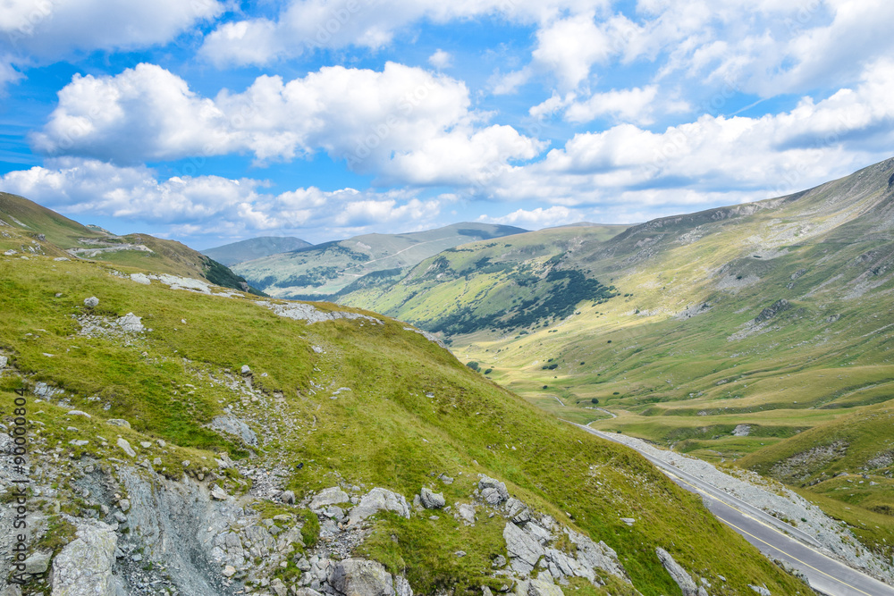 Transalpina altitude road in the Romanian Carpathians