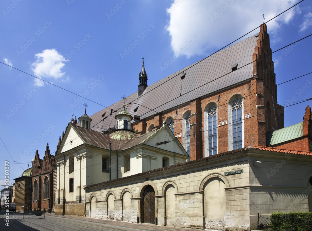 Dominican Church of the Holy Trinity in Krakow. Poland 
