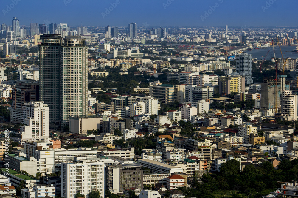 Bangkok cityscape, the capital of Thailand.