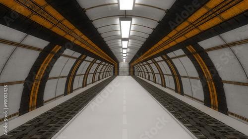 3D futuristic corridor