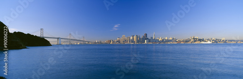 Bay Bridge & San Francisco from Treasure Island, Sunrise, California © spiritofamerica