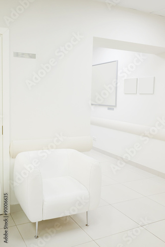 Interior of a hospital corridor