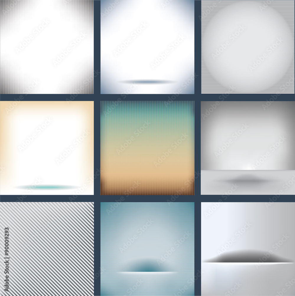 Nine Assorted Backgrounds  for Print or Web