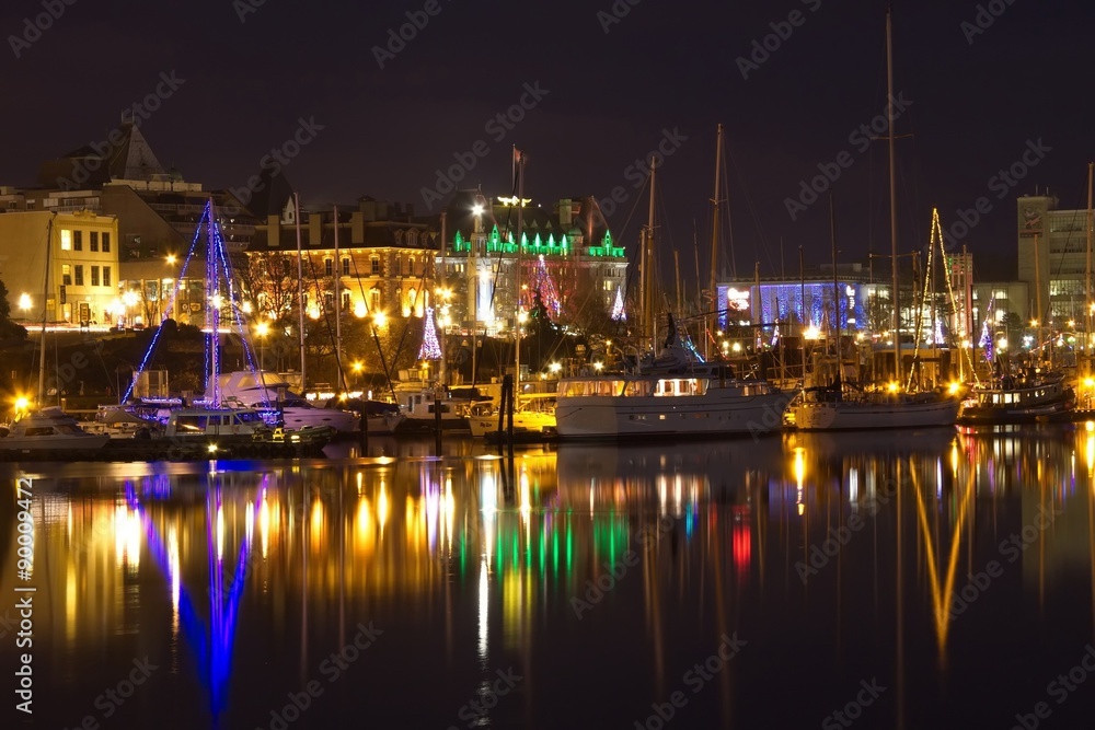 Victoria Inner Harbour at night Victoria Inner Harbour at night