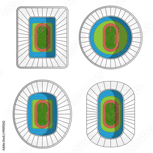 Set of Athletics Stadiums 1