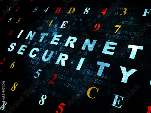 Privacy concept: Internet Security on Digital background