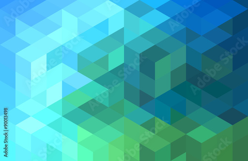 abstract blue green geometric background  vector